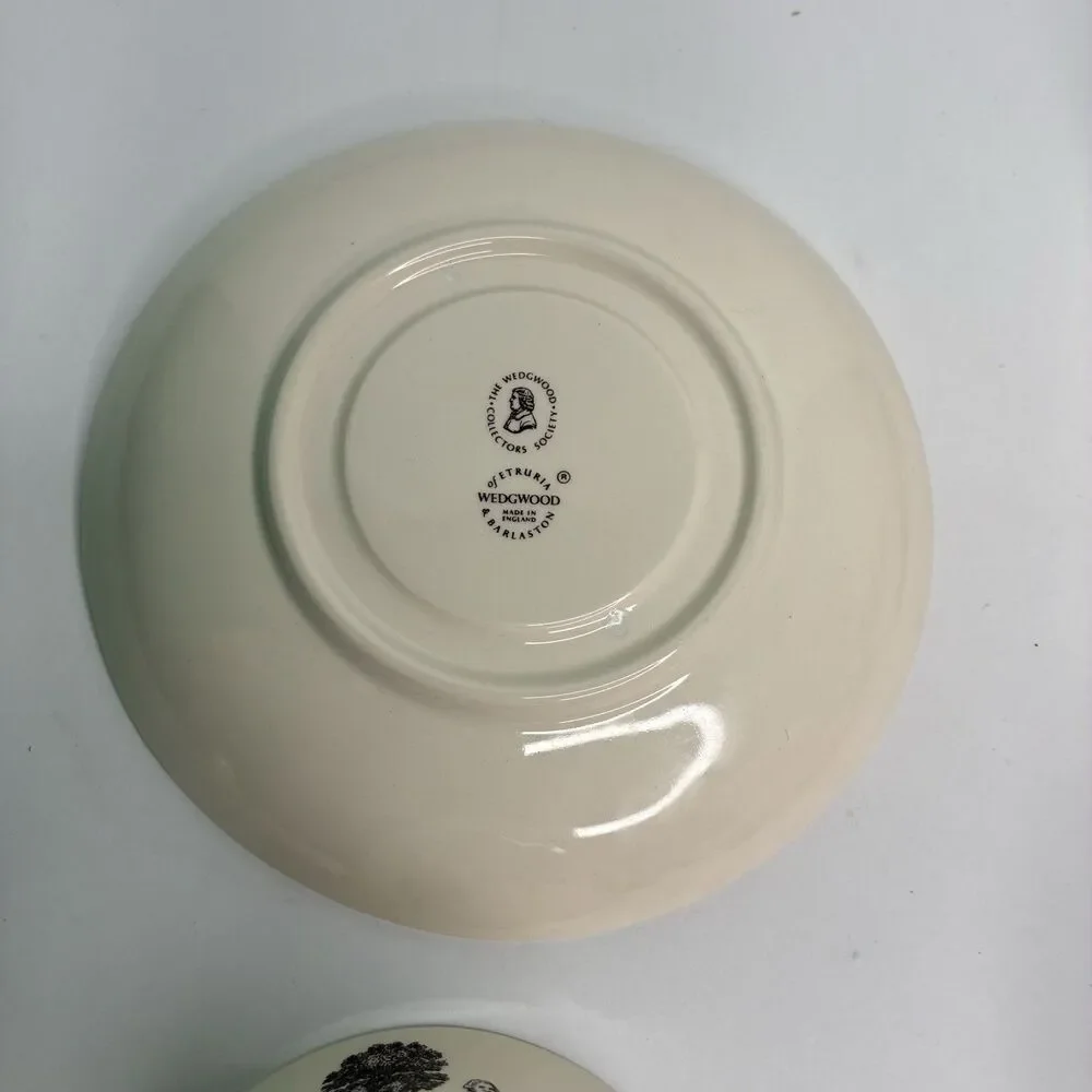 Wedgewood Etruria & Barlaston Creamware Tea Cup And Saucer Set Of 3